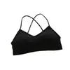 Sexy grande sem costas beleza alça traseira enrolada chest tube top cueca esportes feminina anti-exposição colete uma peça menina fina