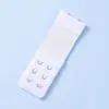 Em estoque 3,2 cm elástico colorido três fileiras dois ganchos fivela de extensão aço inoxidável roupa íntima sutiã 3 fileiras 2 ganchos fivela de extensão