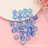 Direto da fábrica 12mm contas de vidro pintadas à mão ao redor de manchas de seda artesanal multicolorido gotas de óleo de vidro acessórios para joias DIY