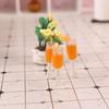 Comida en miniatura para jugar con jugo de naranja, mini modelo 1:Escena de la vida en casa de muñecas de 12 minutos, bebida, adornos para casa de muñecas, bricolaje