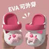 Tamancos infantis Baotou, novo estilo de verão para meninos e meninas, sandálias de desenho animado em Eva com sola macia e antiderrapante para áreas internas e externas
