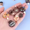 Paleta de Oso Chocolate Accesorios de Resina Venta al por Mayor Accesorios DIY Materiales Hechos a Mano Decoraciones para Zapatos Pegatinas para Tazas de Agua Pegamento de Crema