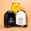 Maleta Infantil Estampada de Moda para Niños y Niñas, Diseño de Dibujos Animados, Equipaje de Mano de 18 Pulgadas con Ruedas Universales, Maleta con Candado de Contraseña para Viajes, Maleta de Trolley