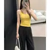 Tiro Real # Camisola con Diseño Falso de Dos Piezas para Mujer, Adecuada para Usar Tanto por Dentro como por Fuera, Verano 2026, Sexy y Ajustada con Diseño de Patchwork.