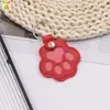 Chaveiro de Couro Criativo Pingente Armazenador de Pelos de Pet Cabelo de Gato e Cachorro Exquisito Lindo Charme para Bolsa