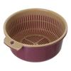 Cesta de drenaje de doble capa para lavar verduras de cocina, cesta de arroz, cesta de plástico recortada para escurrir arroz, cesta de drenaje multiusos, cesta de fruta engrosada