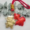 Llavero de Oro Puro 999 "Hazte Rico al Instante", Regalo de Año Nuevo del Año del Caballo, Colgante de Caballo Pequeño, Recuerdo para la Prosperidad Instantánea