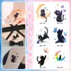 Pegatinas de Tatuaje de Mariposa Arcoíris Coloridas Casuales y Lindas Duraderas Impermeables Nicho Verano Pequeñas Frescas Pegatinas de Tatuaje Dopamina
