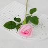Rosa única pequena de flanela flor artificial Rosa Pérola Rosa do Dia dos Namorados Suprimentos de casamento para parede flor artificial decorativa