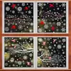 Decoraciones Navideñas Amazon Ciervo Soñador Copo de Nieve Pegatinas Estáticas Colibrí Casa de Nieve Feliz Navidad Pegatinas para Vidrio