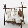 Caja de Pañuelos Colgante de Camuflaje para Exterior Coreano Estilo Camping Lona Oxford Bolsa de Almacenamiento Enrollable Caja de Pañuelos Faciales