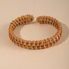 Pulsera de Ratán Tejida a Mano de Estilo Étnico Más Vendida Transfronteriza, Pulsera Versátil de Moda Retro, Joyería de Mano Bohemia para Mujeres