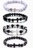 Transfronterizo nuevo explosiones AliExpress piedra negra ojo de tigre destello negro pino blanco piedra mapa pulsera pulsera magnética venta al por mayor