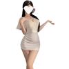 Lencería Sexy, Falda Sexy Transparente para Cadera, Uniforme Estilo Antiguo Qqny Estilo Pura Pasión Ajustado Tentación Coqueteo Conjunto de Pijama