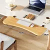 Tablero de Extensión para Hueco de Escritorio de Dormitorio, Escritorio Plegable para Computadora, Soporte para Teclado y Ratón, Estante de Almacenamiento Multifuncional sin Perforaciones