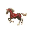 Broche de Cavalo Elegante e Versátil, Corsage de Luxo de Alta Gama para Nicho, Acessório de Alfinete de Lapela da Moda, Joias para Mulheres no Atacado