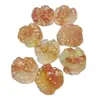 Colgante de Ágata Flor de Cerezo Natural con Forma de Dragón y Flor de Mariposa, Adorno Colgante de Calcedonia Transparente como el Hielo, Joyería de Jade, Suministro Directo del Fabricante, Venta al por Mayor