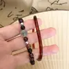 Set de Pulseras de Granate con Cuentas para Mujer 2025 Nuevos Accesorios Pulsera Edición Limitada de Año Nuevo Hilo Rojo Lujo Ligero Nicho