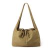 Bolsa de mão de grande capacidade, estilo preguiçosa e estilosa, moderna, multifuncional, à prova d'água, de nylon, casual, bolsa de ombro única para mulheres