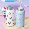 Termo Infantil Sanrio, Lindo y Bonito Estudiante Acero Inoxidable Portátil Taza de Dibujos Animados, Gran Capacidad y Anticaídas