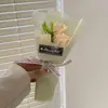 Día del Maestro Día de San Valentín Ramo de Rosas de Jabón Simuladas 3 Flores de Jabón Regalo Caja de Regalo a Juego Ramo Pequeño Regalo