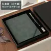 Cuaderno de banda A5 de piel de oveja para empresa, se puede imprimir logo, cuero suave de alta calidad, diario exquisito, libro para conferencias de trabajo