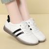Zapatos de Piso Individuales para Mujer 2026 Primavera Nuevo Estilo Zapatos Casuales para Todas las Estaciones Tenis con Suela de Gel Zapatos de Deslizamiento con Suela Suave Estilo Coreano Zapatos Blancos