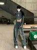 Jeans Rasgados Vintage para Mujer, Nuevo Estilo de Verano, Cintura Alta, Adelgazantes, Tallas Grandes, Elegantes, Pantalones de Pierna Ancha Largos hasta el Suelo para Cuerpo con Forma de Pera