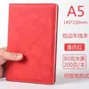 Cuaderno A5 con logo personalizado, bloc de notas de cuero para oficina, set de regalo de alta gama con hebilla para reuniones
