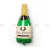 Globo Nuevo de Película de Aluminio con Forma de Copa de Vino Botella de Champaña Inflable Estilo Cumpleaños Decoración para Fiesta de Bodas Arreglo Globo al por Mayor