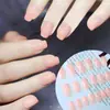 Color sólido de fábrica usando armadura corto puro quieren pieza de arte para uñas parche de uña postiza removible personalizado venta al por mayor