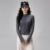 Conjunto de Yoga de Terciopelo Plus para Otoño e Invierno para Mujer, Cuello Alto con Cremallera, Ajuste Delgado, Manga Larga, Ropa de Fitness, Conjunto de Ropa Deportiva para Pilates
