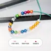 Accesorios para Joyería DIY Tejidos a Mano 8mm Coloridos Ecológicos Perlas de Imitación Perlas Falsas Agujero Recto Cuentas Redondas Material de Cuentas Sueltas