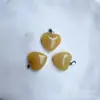 Pingente mini coração de cristal de pedra natural regional quente região europeia e americana acessórios de pingente atacado