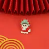 Broche de panda de estilo chino, recuerdo nacional de moda, insignia de dibujos animados, mochila, accesorios de ropa para parejas, hebilla decorativa