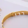 Joias de Aço Titânio Mais Vendidas na Europa e América, Pulseira da Moda Estilo Coreano, Pulseira Simples Ajustável Dourada em Aço Inoxidável com Versículos