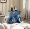 Mesa de centro italiana sencilla, sofá, sala de estar, mesa auxiliar transparente, hogar, luz, lujo, esquina, pequeño apartamento, minimalista, mesita de noche, mesa pequeña