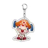 Diseño en Capas Llavero Acrílico de una Pieza Doble Cara Luffy Periférico de Anime Colgante para Mochila En Stock para Dropshipping