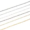 Cadena de eslabones planos de cobre de 1.5 mm pulsera collar accesorios para ropa cadena accesorios para joyería diy