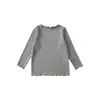 Camiseta de Encaje Estilo Coreano para Niños Wulibuyi 2026 Nuevo Estilo Primavera y Otoño Camiseta Básica de Manga Larga para Niñas Top para Bebé Moderno