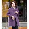 Abrigo de Invierno 2026 para Madres, Personas de 60-70 Años, Cálido, Moderno, Casual, Adelgazante, Versátil Abrigo tipo Cárdigan