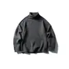 Marca de Moda Americana Masculina North Boundary 2025 Inverno Novo Suéter de Gola Alta Meia Manga Masculino Suéter Base para o Dia a Dia