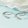 Anillo de Diseño Original de Nicho Pluma de Ángel Cupido Anillo de Pareja Hombres y Mujeres Regalo de San Valentín Novia Tendencia