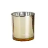Novo Copo de Vidro Galvanizado para Vela Copo Vazio Copo de Vidro para Aromaterapia Pote de Vela de Fragrância Castiçal Decorativo de Quarto de Hotel Pêndulo Decorativo
