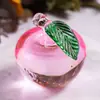 Maçã Vermelha de Cristal Enfeites de Mesa Decorações Transparentes para Mesa Presentes de Aniversário Ótimas Ideias de Presente Artesanato para Carro