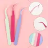 Mini Pinça Desenho Animado Colorida Pinça de Cotovelo Ferramentas DIY Salão de Beleza Doméstico Conveniente Pinça Macaron
