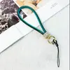 Lanyard para teléfono móvil popular transfronterizo, cadena de muñeca, lanyard de lujo con diamantes de imitación, cuerda de mano corta de alta gama nueva con incrustaciones de diamantes, cuerda antipérdida