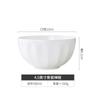 Tazón de arroz de cerámica de Jingdezhen serie Creative ZEN para el hogar Tazón pequeño tazón creativo para fideos tazón de arroz vajilla de porcelana blanca de hueso Tazón
