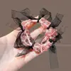 Elástico de cabelo com laço para mulheres, modelo novo 2026, alta elasticidade e corda de cabelo durável, elástico para rabo de cavalo, acessório de cabelo elegante