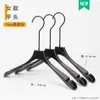 Cabides de Acrílico Preto Puro para Lojas de Roupas, Roupas Infantis, Roupas Masculinas e Femininas, Cabides Antiderrapantes, Prendedores de Calça, Logotipo Atacado